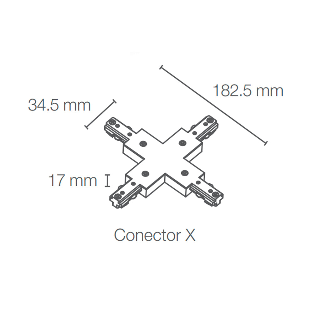 LEDVANCE CONECTOR X DE ALUMINIO 190W MAXXIMO NEGRO