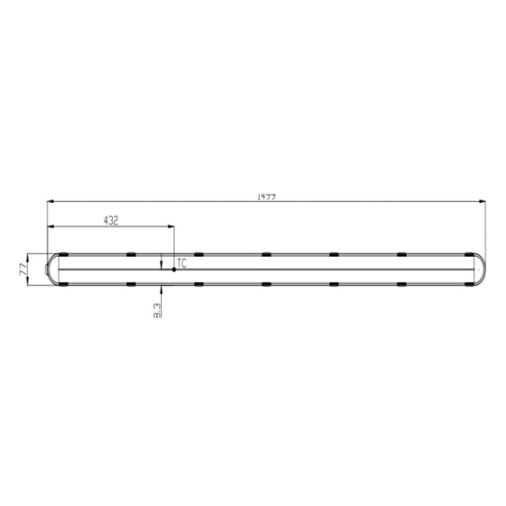 LUMINARIO LEDVANCE DAMP PROOF LED PFM 58W 100-277V 6500K