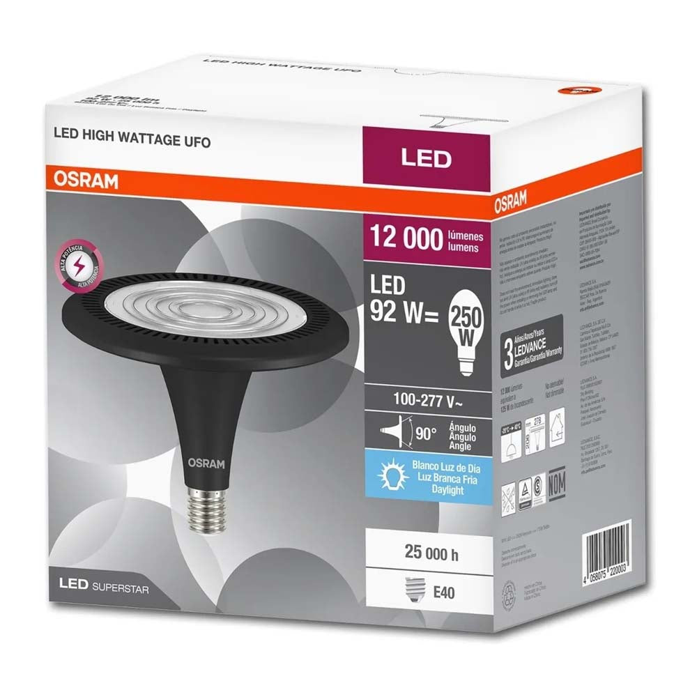 LED HO UFO 92W 6500K 12000LM BIV E40 MCA LEDVANCE*** HAE ***