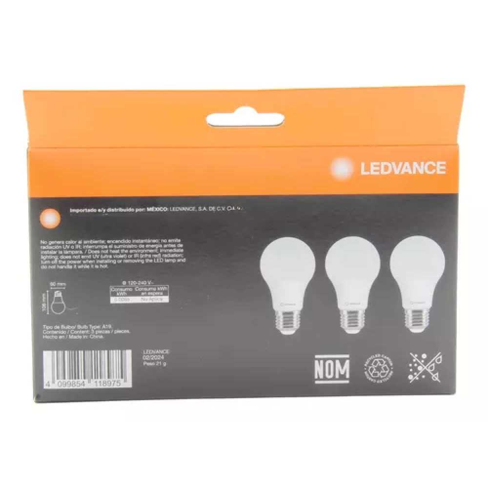 KIT LED ECO A60 8.5W 6500K (3 PZAS) 85879