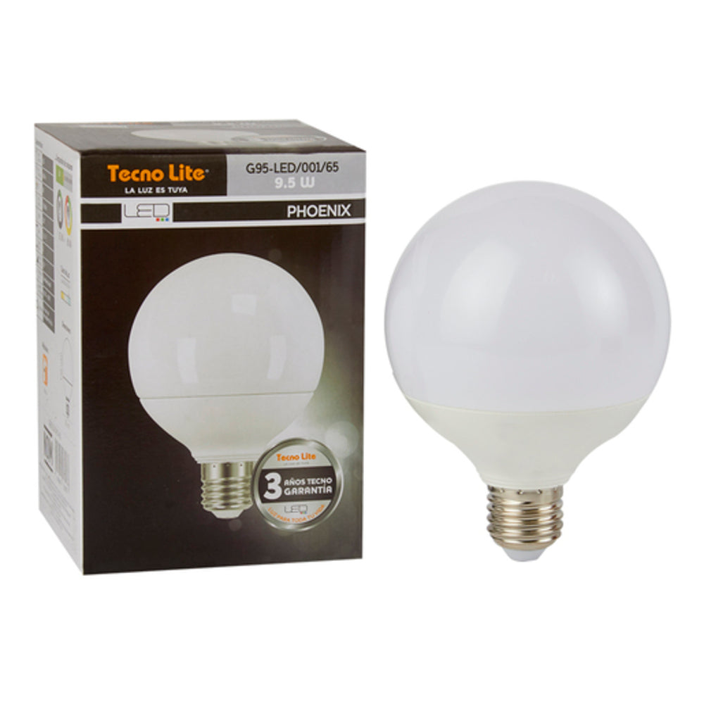 FOCO LED TECNOLITE TIPO GLOBO 8W LUZ DE DÍA BASE E27