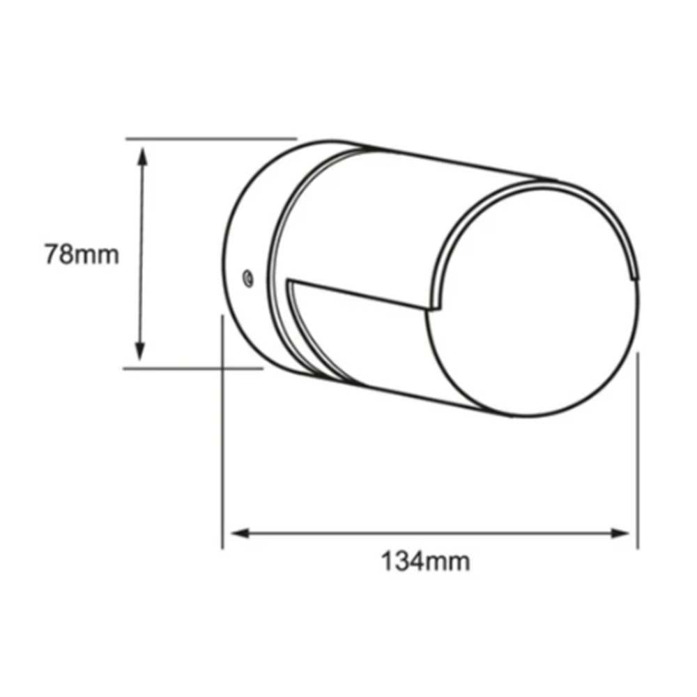EXT LED SP 8.4W127V500LM3000K GRIS BAHAM ***TECNOLITE HAE***