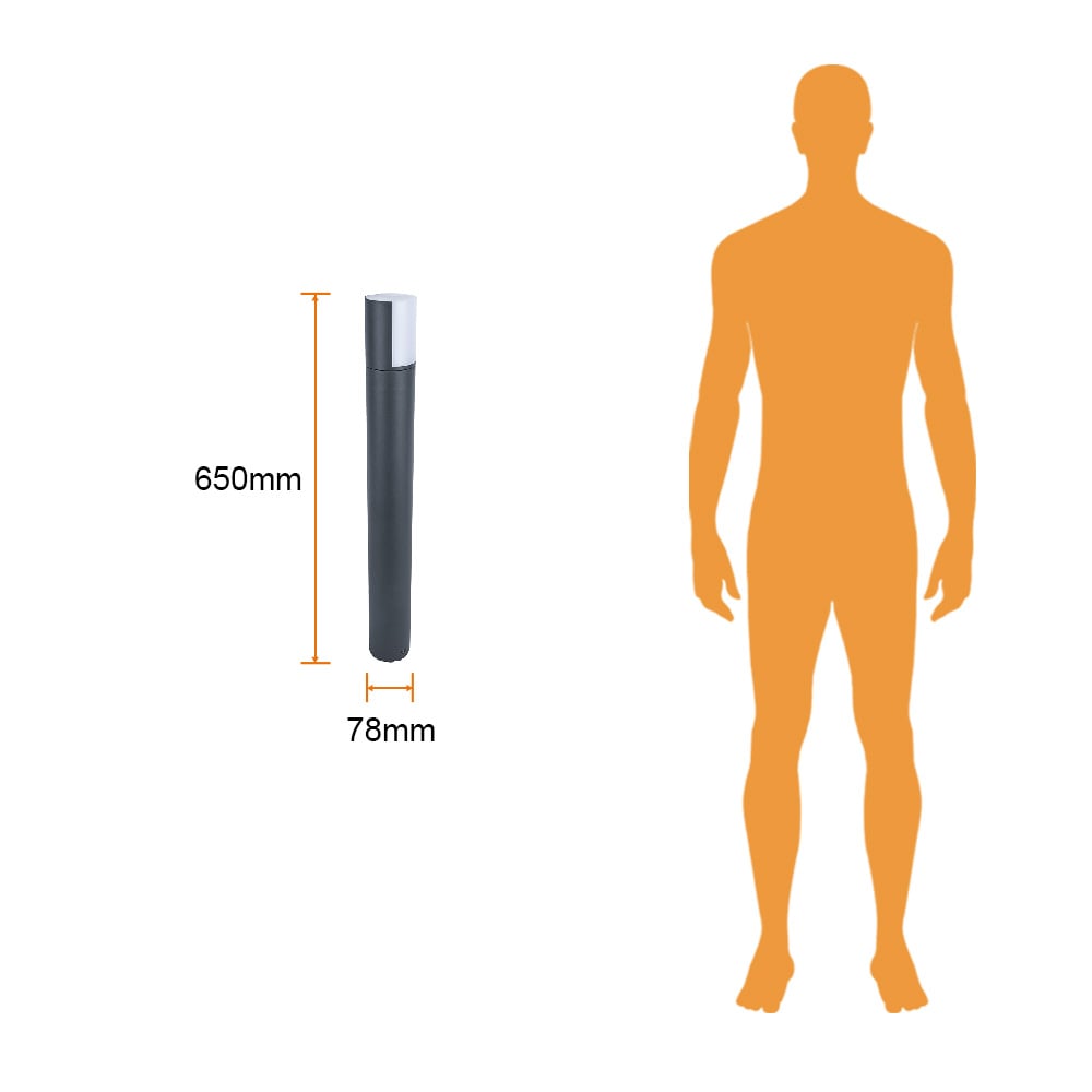 EXT LED S/PISO 8.4W127V500LM3000K GRIS JANO TECNOLITE ***HAE2025***