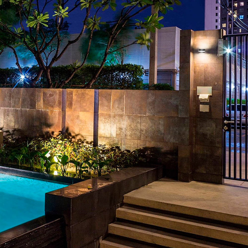 LAMPARA DE PARED ARBOTANTE LED EXTERIOR 8 W LUZ CALIDA BRILLANTE IP65 NO ATENUABLE LED INTEGRADO 8HLED1181MV30N
