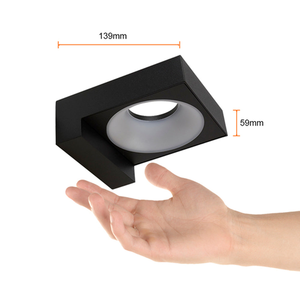 LAMPARA DE PARED ARBOTANTE LED EXTERIOR 8 W LUZ CALIDA BRILLANTE IP65 NO ATENUABLE LED INTEGRADO 8HLED1181MV30N