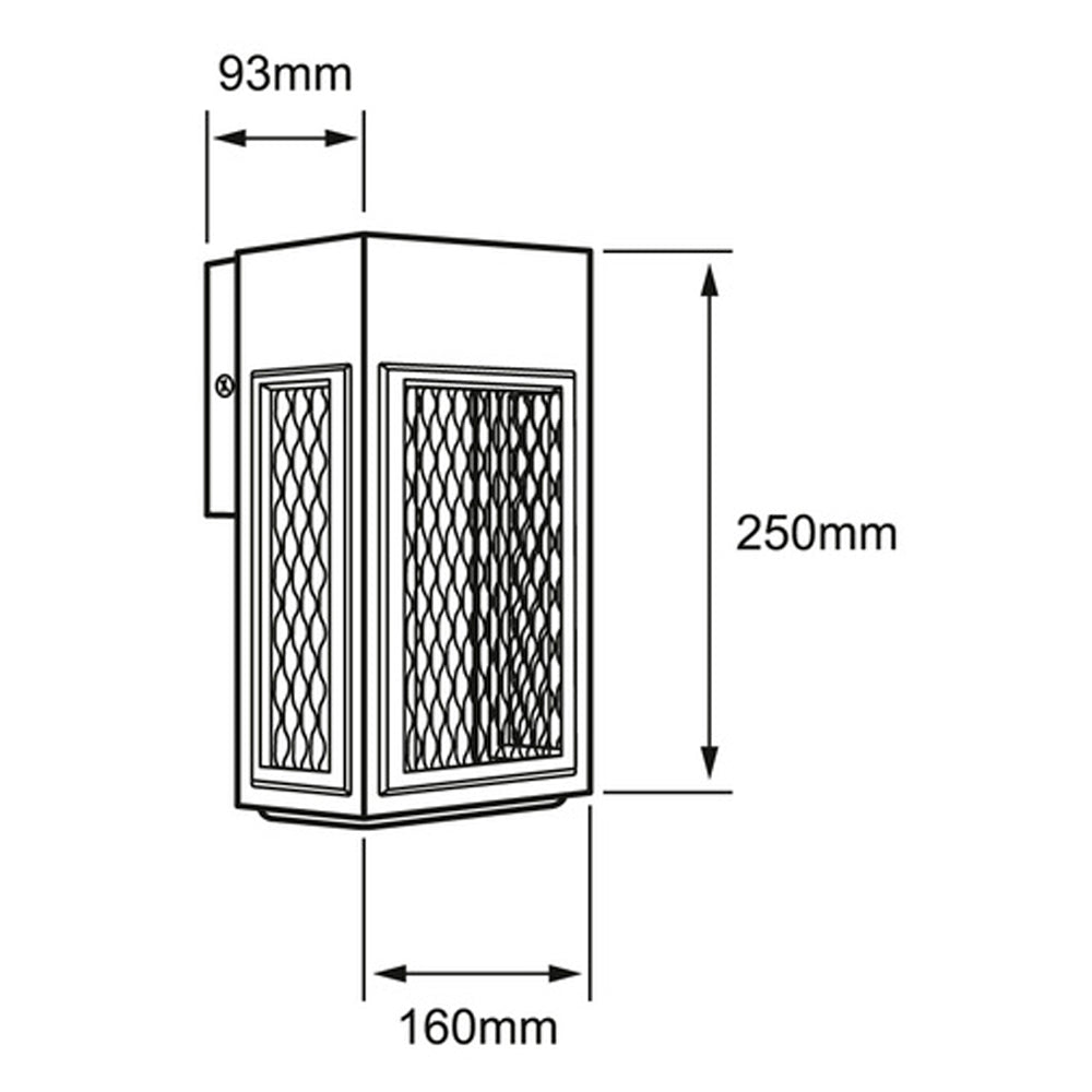 LAMPARA LED DE EXTERIOR TIPO ARBOTANTE 8W NEGRA CALISTO TECNOLITE