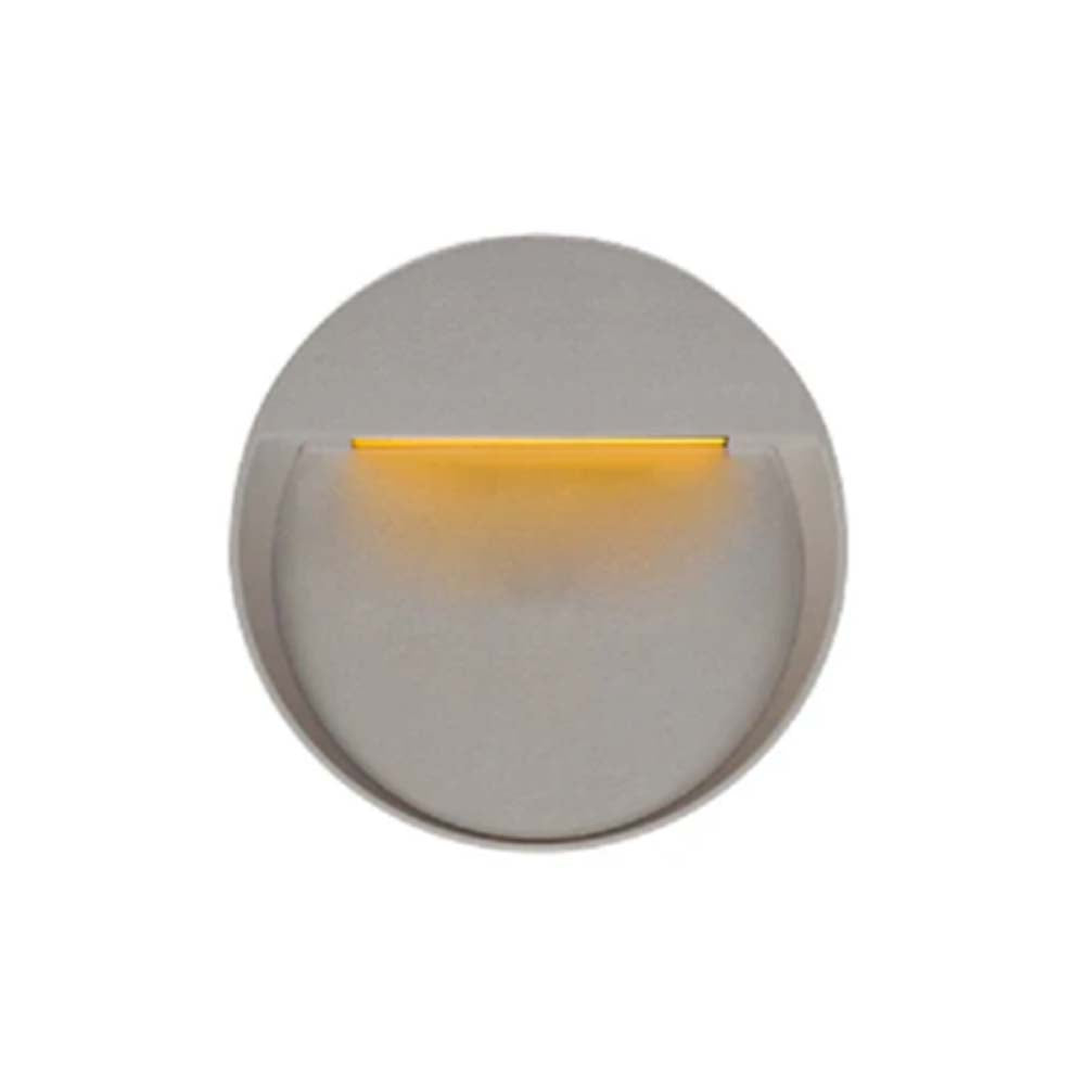 LUZ DE CORTESIA LED SOBREP. MURO 8W/127V. 3000K ALUM. GRIS HUNOR I ***TECNOLITE HAE***