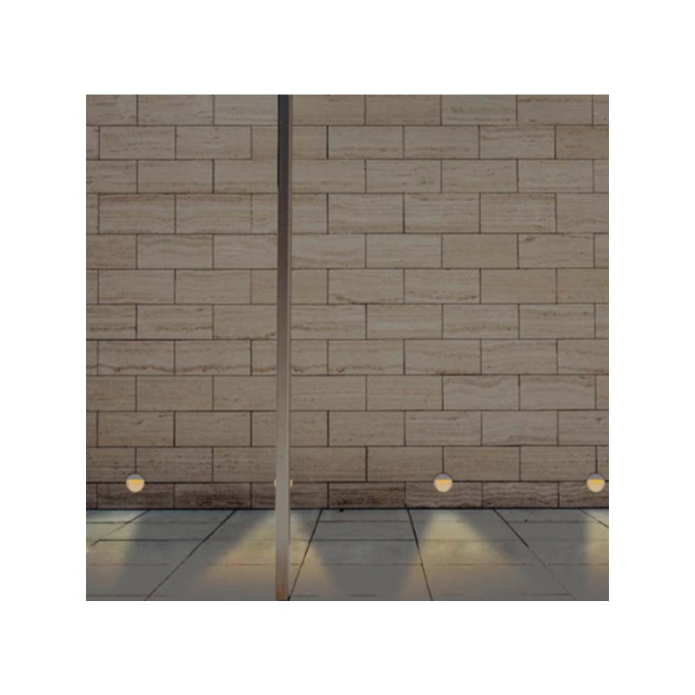 LUZ DE CORTESIA LED SOBREP. MURO 8W/127V. 3000K ALUM. GRIS HUNOR I ***TECNOLITE HAE***