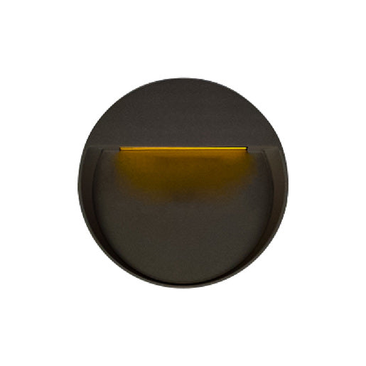 LUZ DE CORTESIA LED SOBREP. MURO 8W/127V. 3000K ALUM. NEGRO HUNOR I ***TECNOLITE HAE***