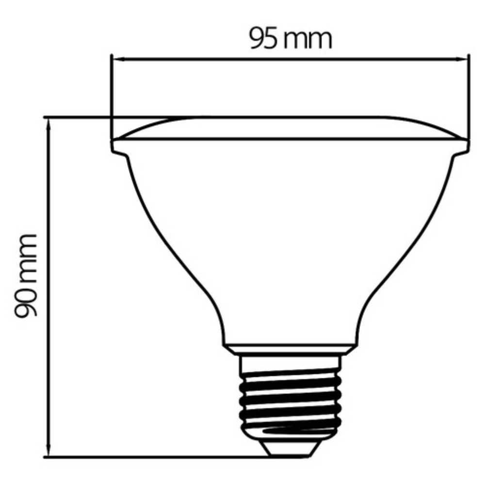 FOCO LED TECNOLITE PAR30 8.5W LUZ SUAVE CÁLIDA BASE E27 *** OFRECER 88678 ***