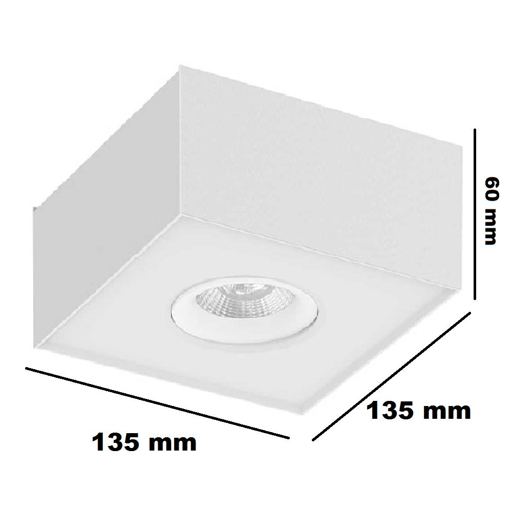 LUMINARIO INT SOBREPONER TECHO LED 8W 30K BLANCO