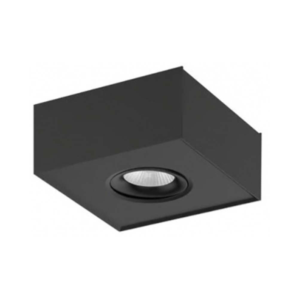 LUMINARIO INT SOBREPONER TECHO LED 8W 30K NEGRO