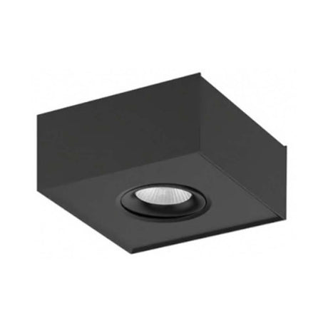 LUMINARIO INT SOBREPONER TECHO LED 8W 30K NEGRO