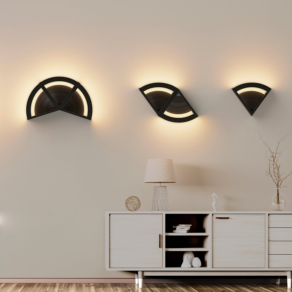 LUMINARIO INT MURO LED 8W CCT NEGRO