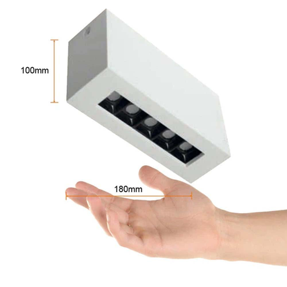 LAMPARA SPOT SOBREPONER 8W. LED 5 SALIDAS LUZ NO ATENUABLE ALNITA ***TECNOLITE HAE***