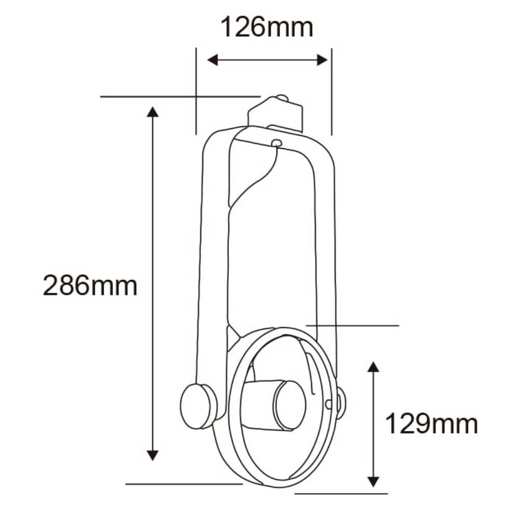 LUM. INTERIOR SPOT RIEL S/L 100-240V E27 BLANCO TECNOLITE