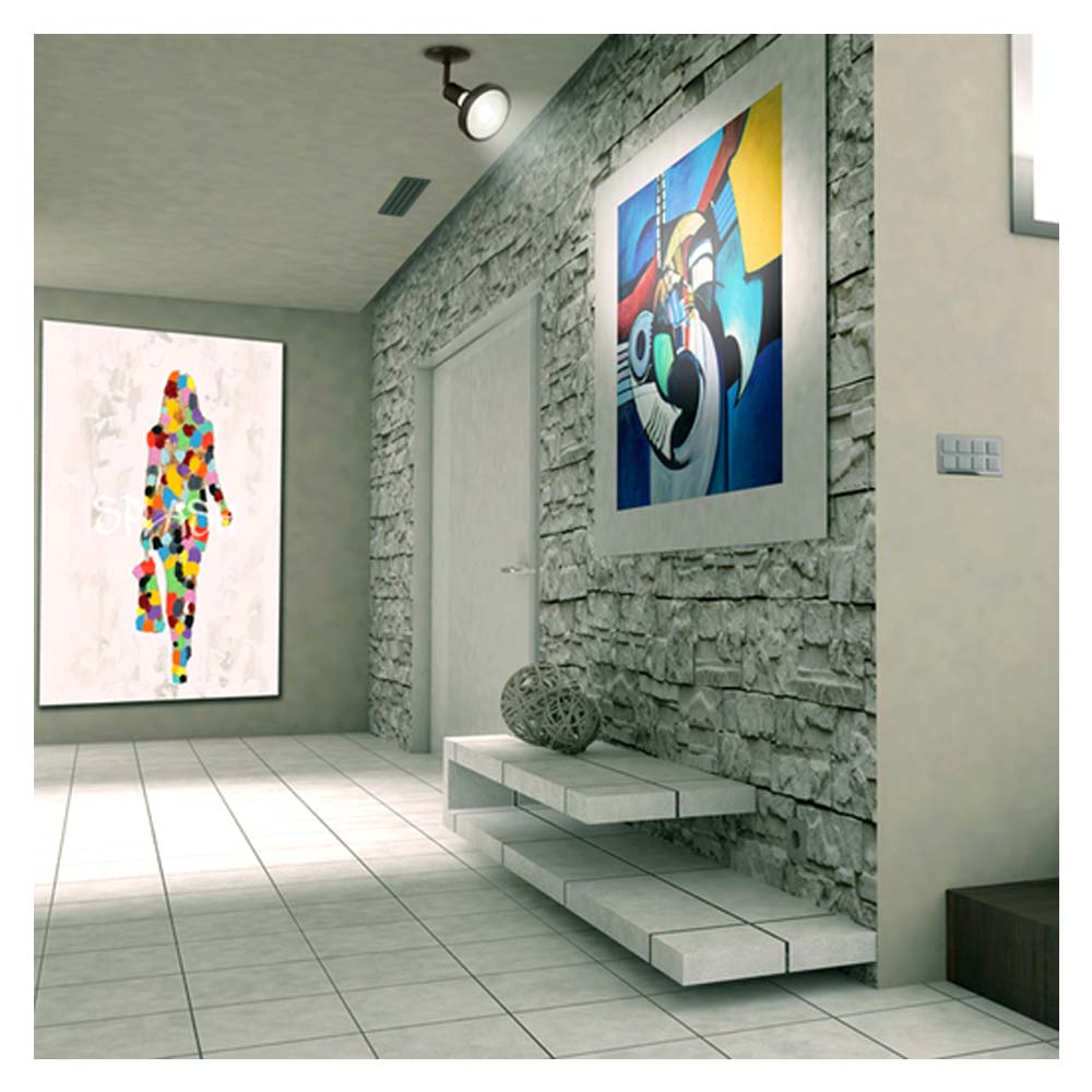 INTERIOR SPOT SOBREPONER S/L 90W 100-240V DIRIGIBLE NEGRO TECNOLITE