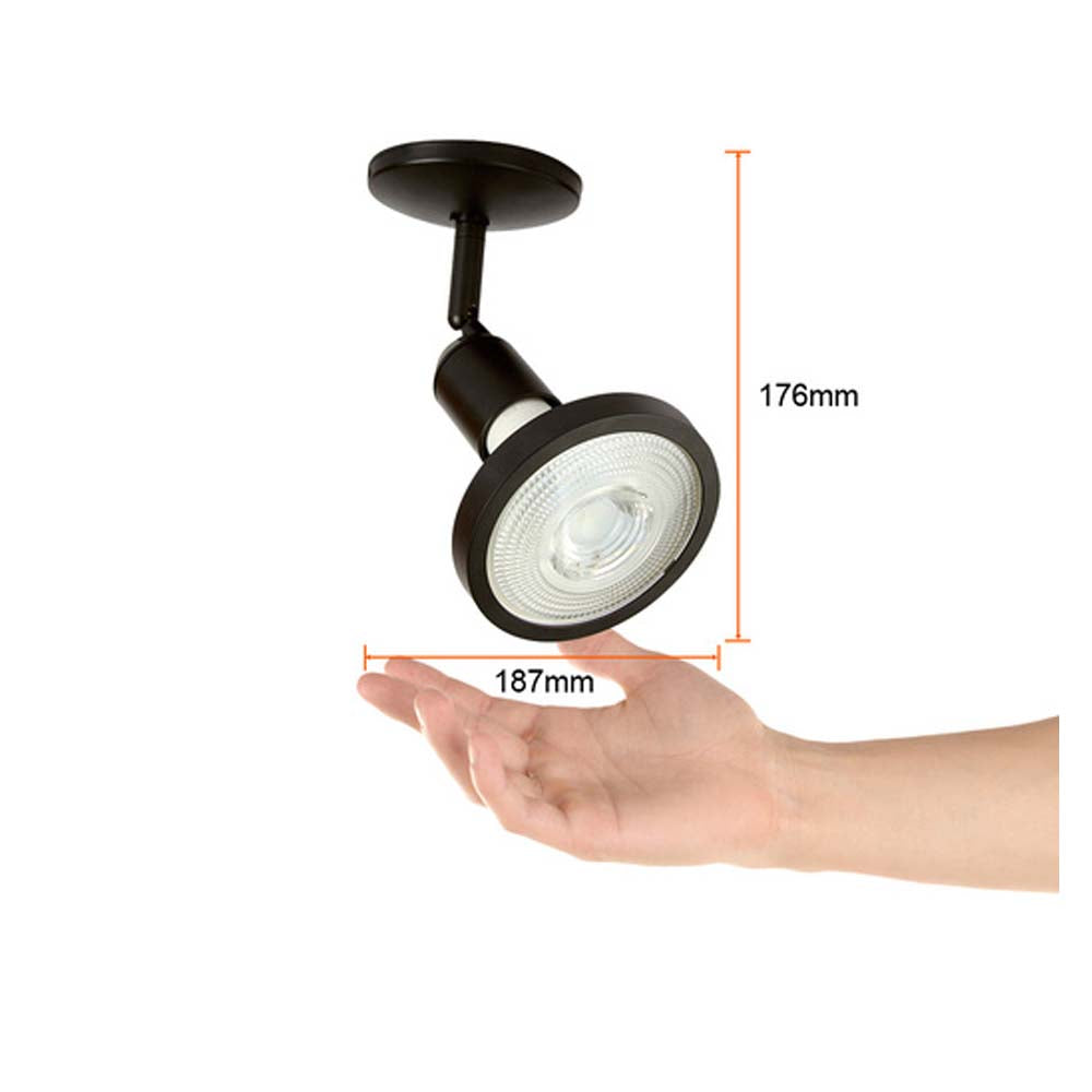INTERIOR SPOT SOBREPONER S/L 90W 100-240V DIRIGIBLE NEGRO TECNOLITE