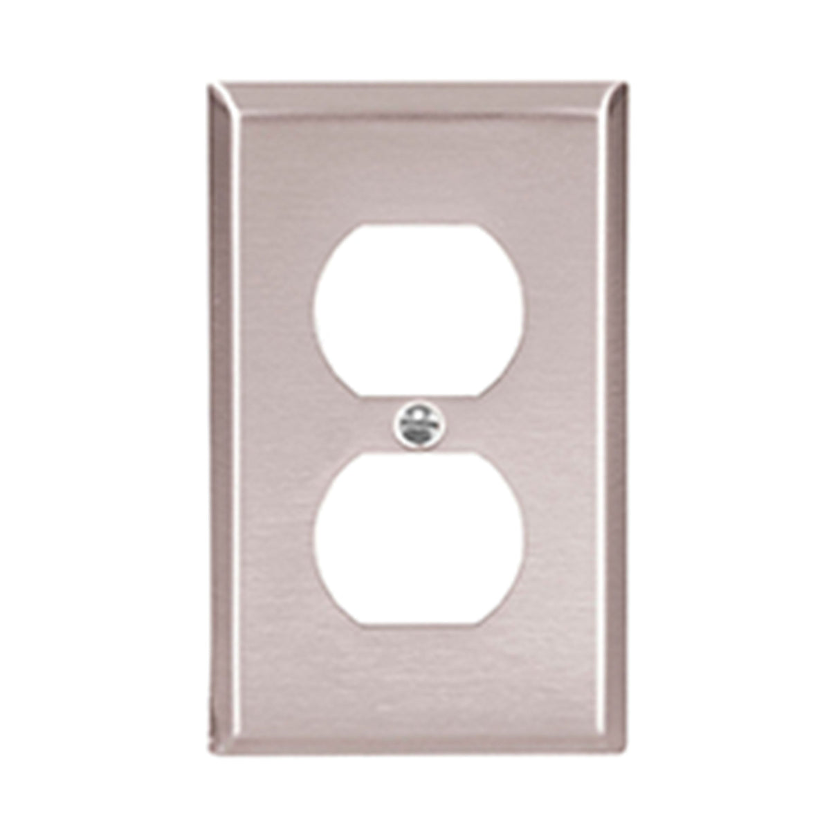 PLACA 1 MOD. ACERO INOX. P/RECEPTACULO DUPLEX A PRUEBA DE AGUA