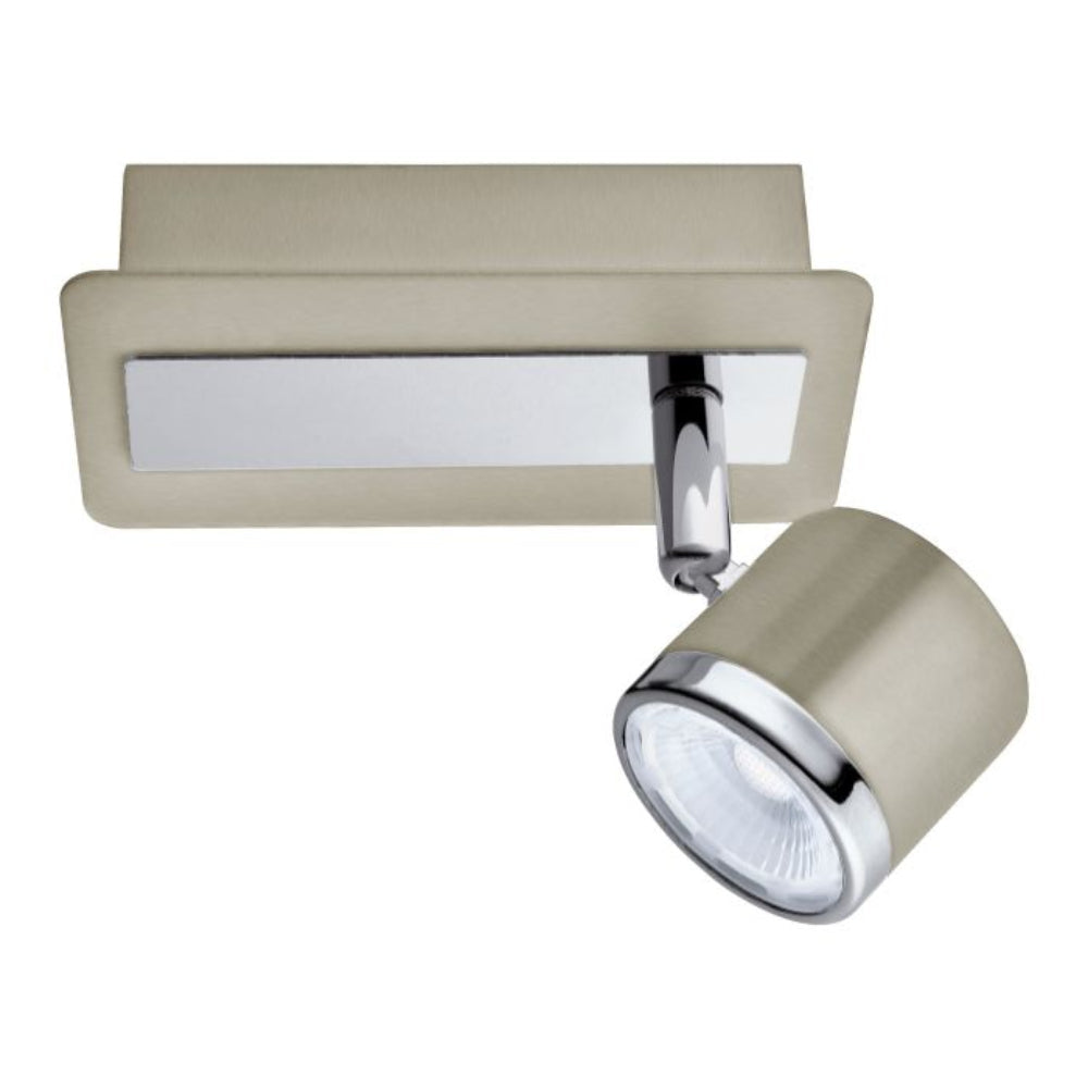 SPOT ACERO COLOR NIQUEL MATE LED (INCLUIDO) PIERINO *** HA. LUMI ***