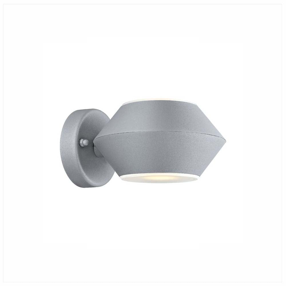 LUMINARIO EXT. LED 2.8W. PARED ALUM. PLATA NOCELLA 94139M