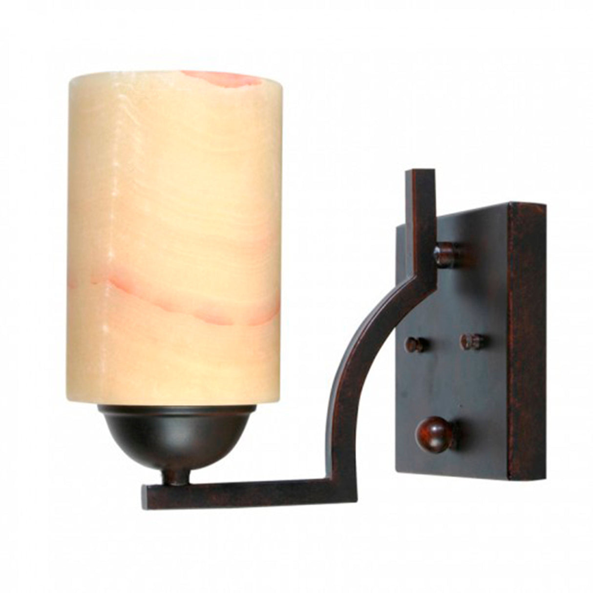 ARBOTANTE 1 LUZ CON ONIX 60W MAX E27 COLOR OXIDO ***HAE2025***