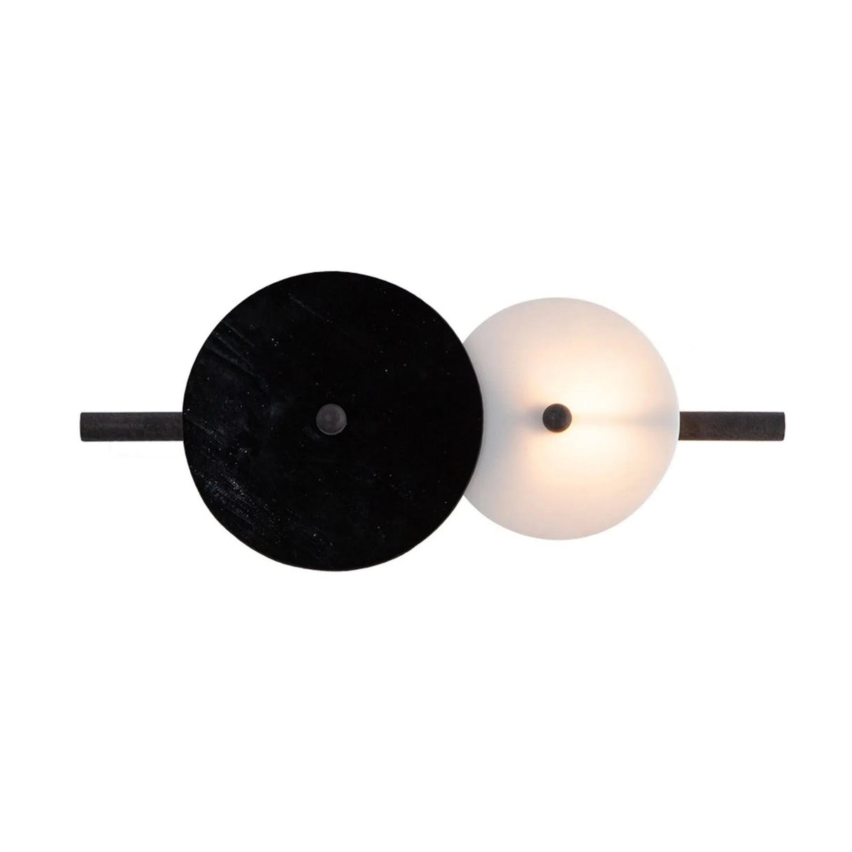 LAMPARA DE PARED MODERNA DESIGNERS NEGRO Y BLANCO 40W G9 DE 1 LUZ LUMIMEXICO *** HA. LUMI ***