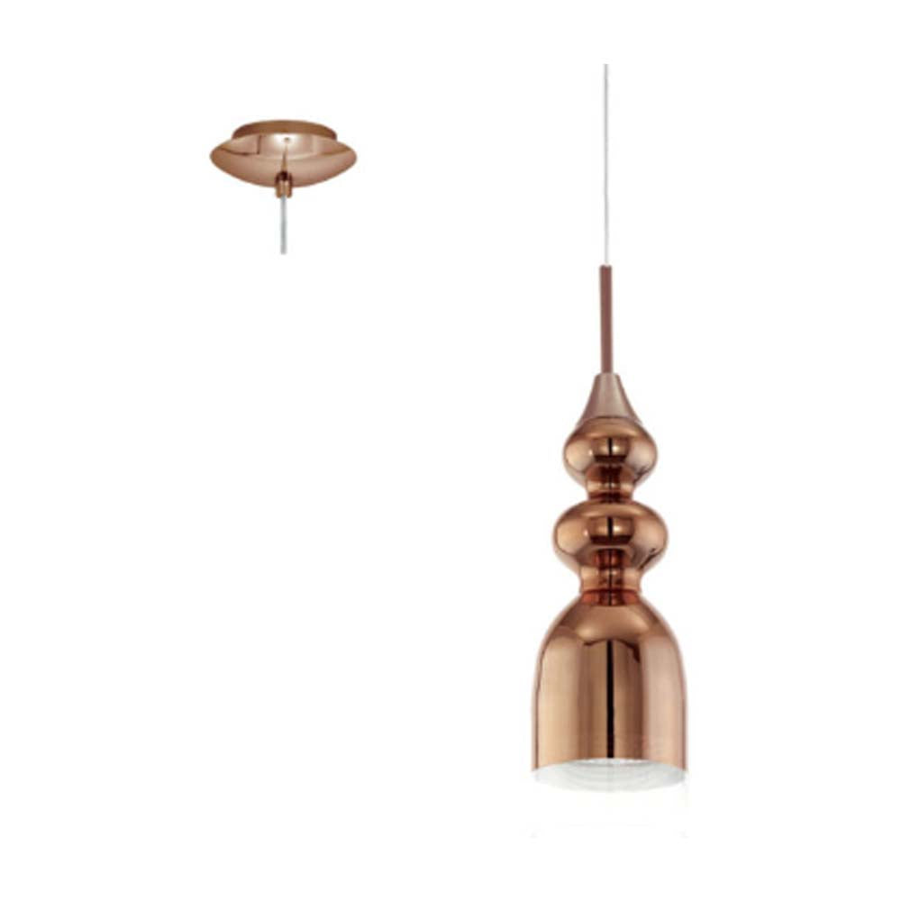 LUMINARIO COLGANTE BOLANOS COBRE 1 LUZ GU10 1X6W (INCLUIDO) REGULABLE EGLO *** HAE ***