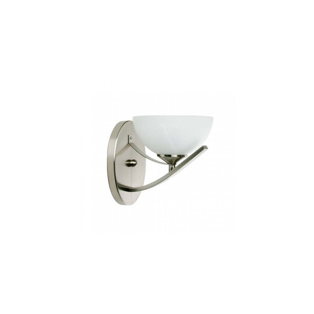 LUMINARIA DE SOBREPONER EN MURO PLATO BCO SATINADO 60W 127V IP20 E27