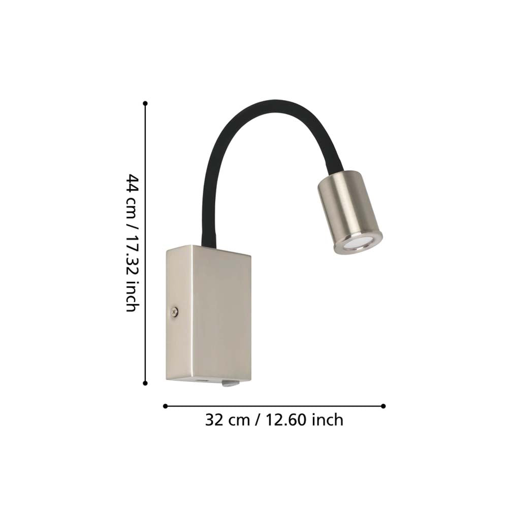 LUZ DE PARED TAZZOLI SATIN 3.5W IP20  *** HA. LUMI ***