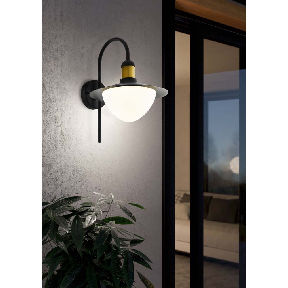 ARBOTANTE TIPO FAROL NEGRO/ORO E27 (NO INCLUIDA) SERMINE EGLO