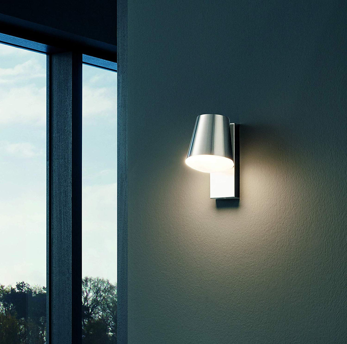 LUM PARED 60W E26 ACERO CALDIERO EGLO