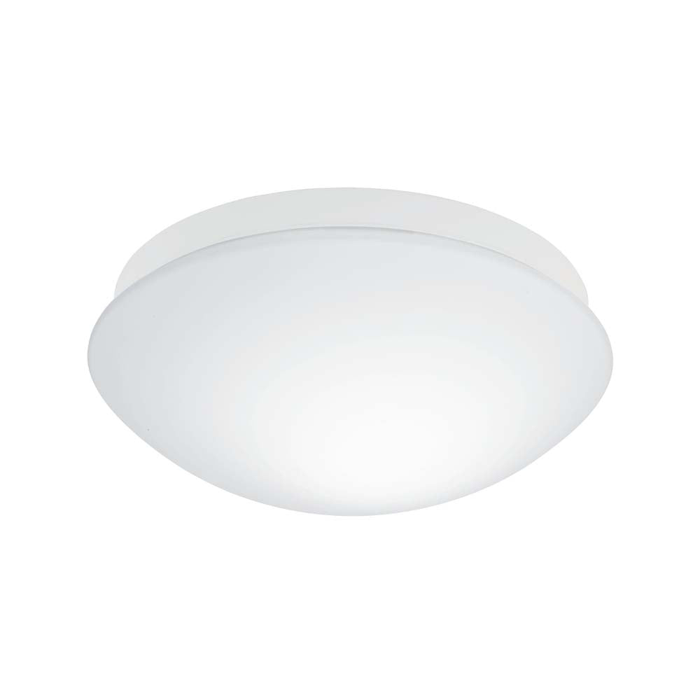 LUMINARIO REDONDO E26 20W CON SENSOR MOVIMIENTO BLANCO BARI *** HA. LUMI ***