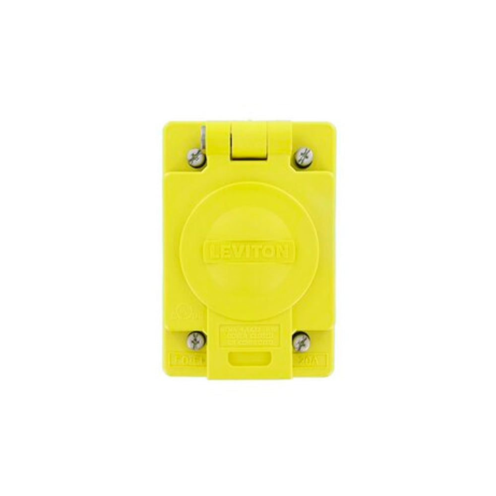 RECEPTACULO EMP AMARILLO 1/2 VTA C/TAPA WETGUARD 30 A 125/250V 3H 4P C/T L14-30R LEVITON