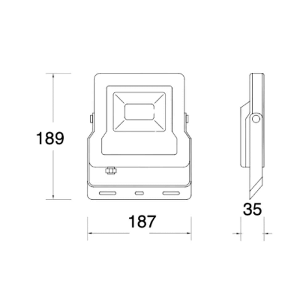 LUMINARIO FLOOD-NEO IP65 50W LED 2700K 100-240V ***HAE2025***