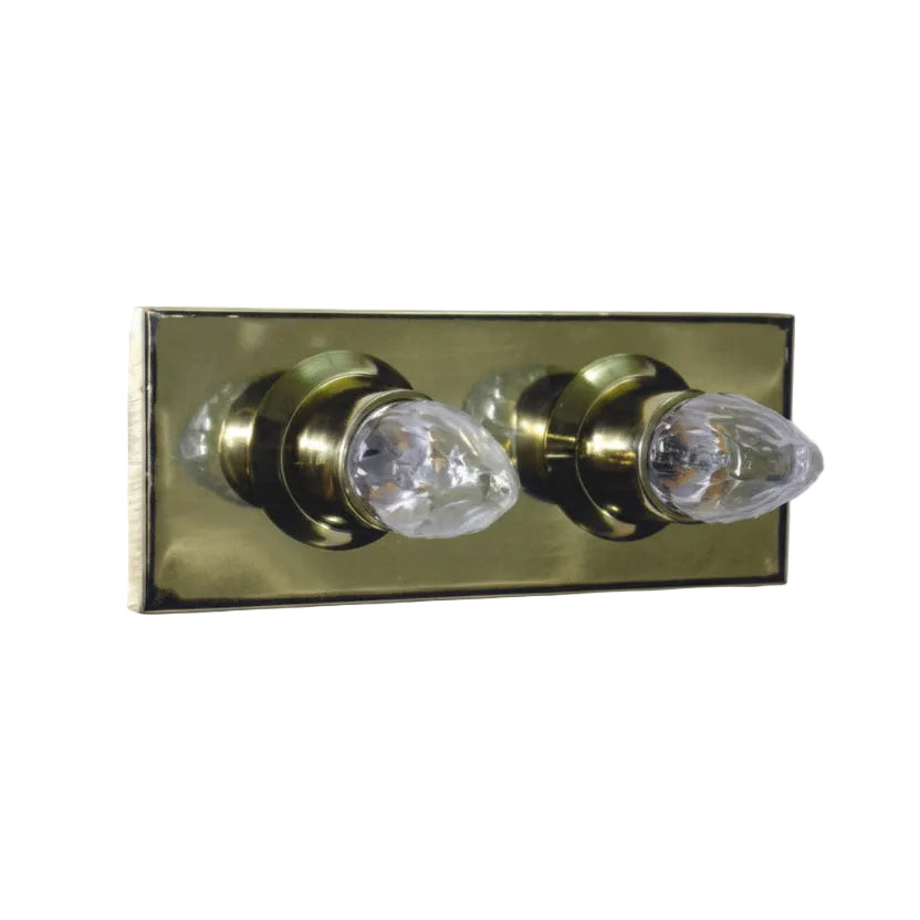 REGLETA DE 2 LUCES CROMO MCA GUZMAN