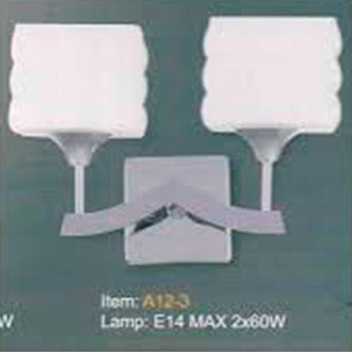 ARBOTANTE CRISTAL CUBOSATINADO2L2X40W IIDSA