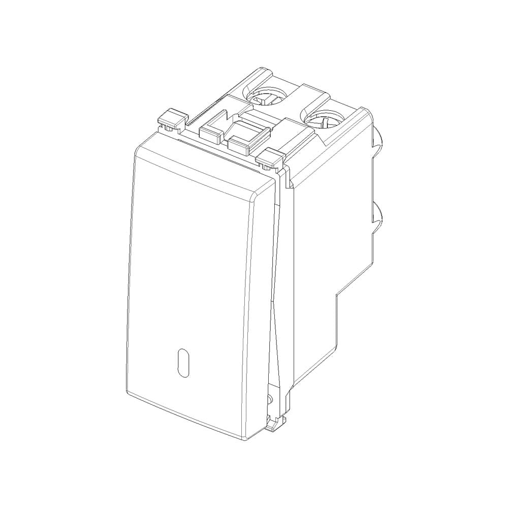 INTERRUPTOR CRUZADO 1P 16AX. 250V. ILUMINABLE BLANCO ARKE VIMAR
