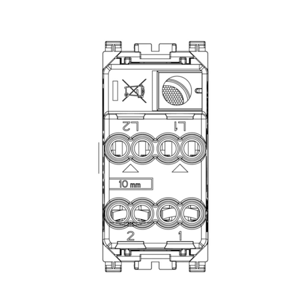 INTERRUPTOR CRUZADO 1P 16AX. 250V. ILUMINABLE GRIS ARKE VIMAR