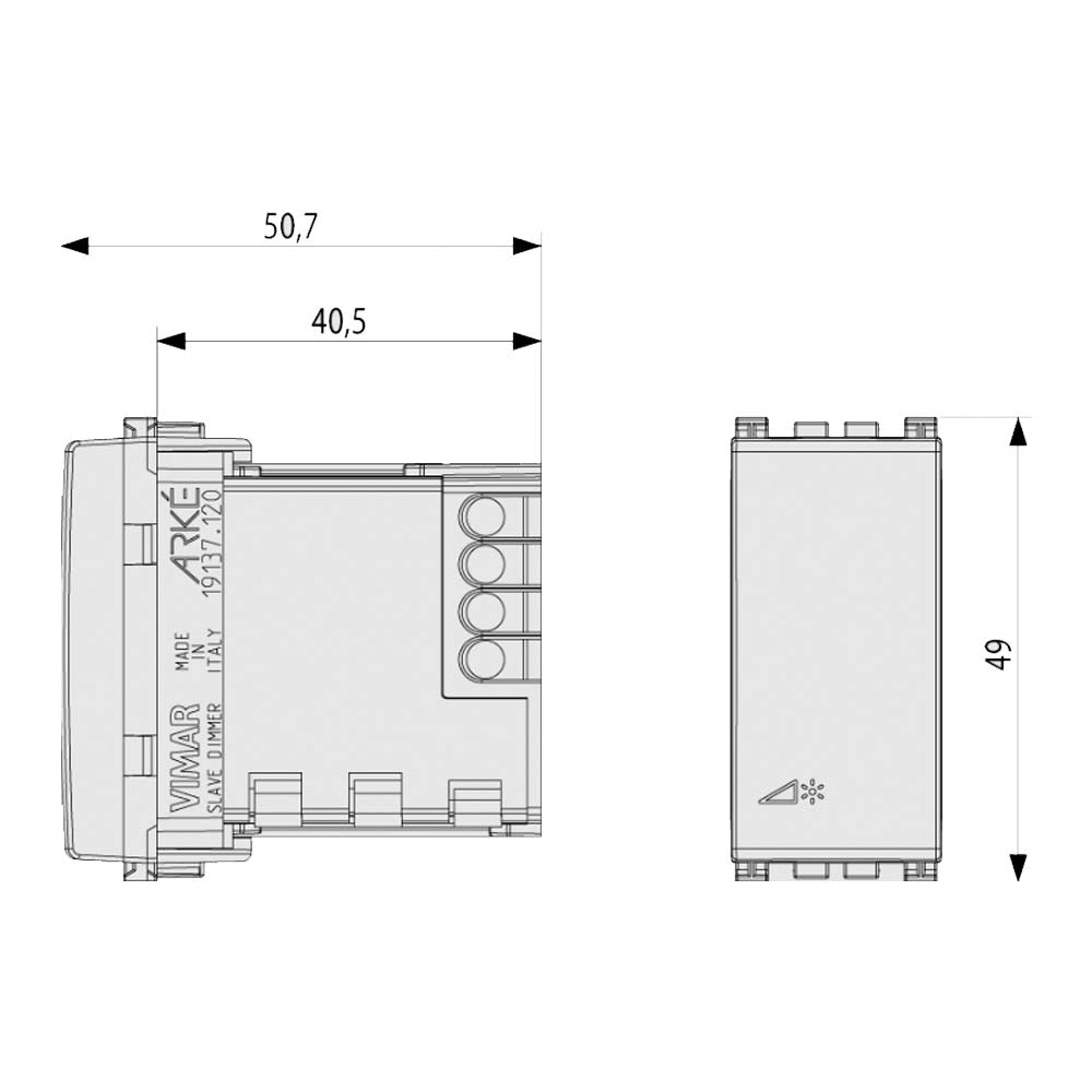 VARIADOR SLAVE 120V GRIS ARKE VIMAR A19137.120