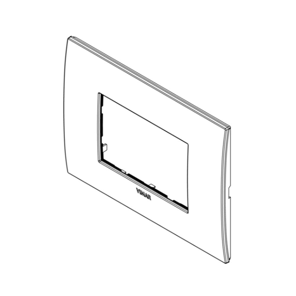 PLACA CLASSIC 3M METAL TITANIO COLOR MATE MCA VIMAR ARKE