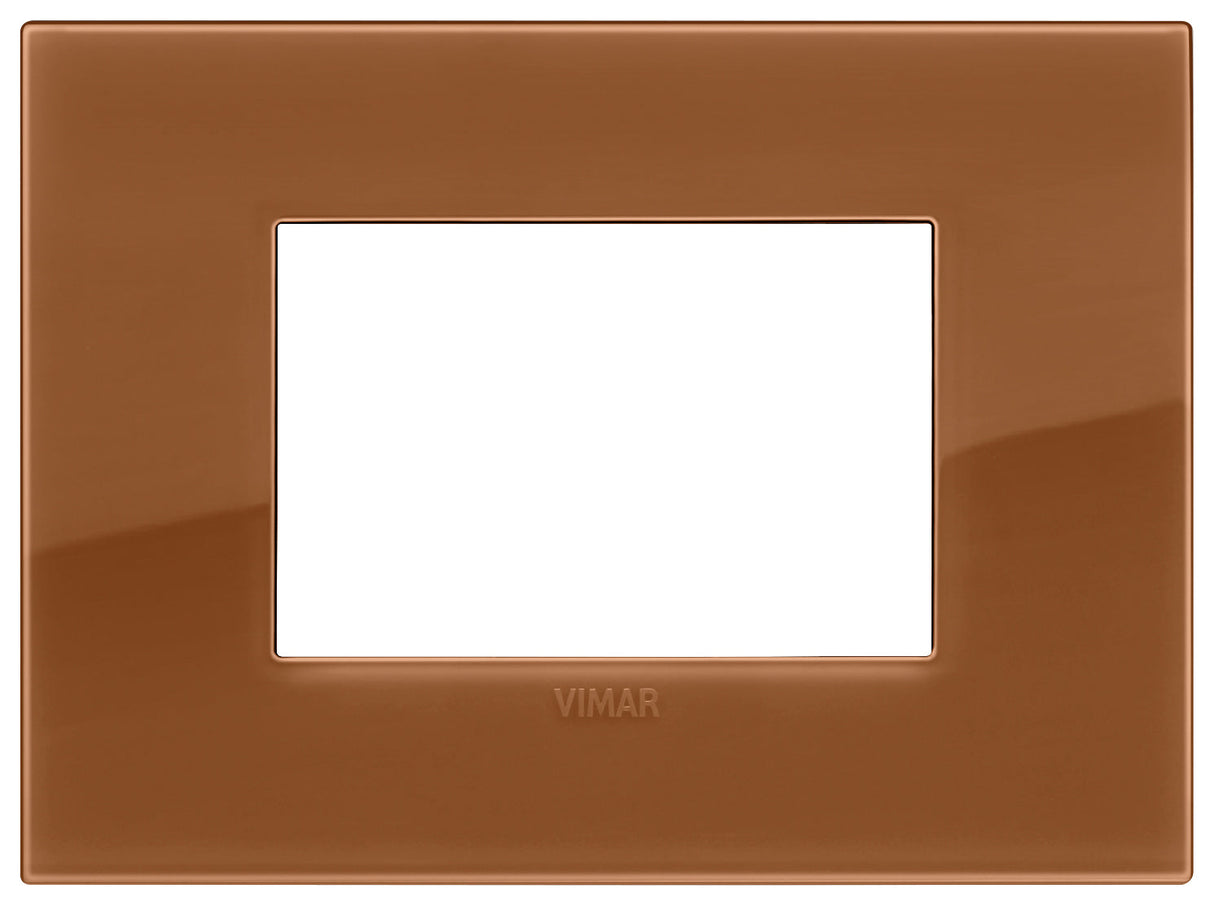 PLACA CLASSIC 3 MOD. TECNOPOLIMERO REFLEX CARAMEL ARKE VIMAR