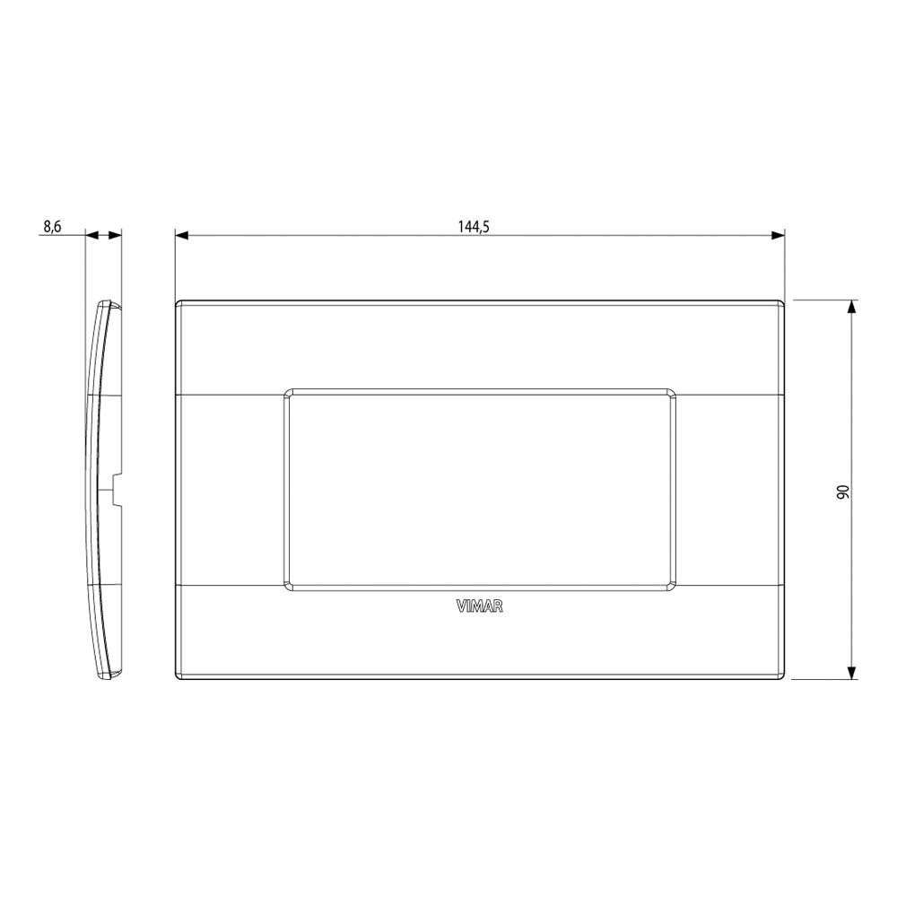 PLACA CLASSIC 4M ALUMINIO LAVA ARKE