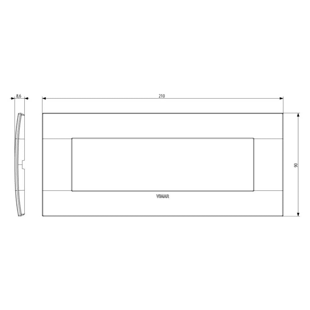 PLACA CLASSIC 7M ALUMINIO LAVA ARKE