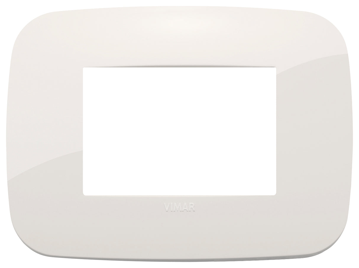 PLACA ROUND 3 MOD. TECNOPOLIMERO MARFIL ARKE VIMAR
