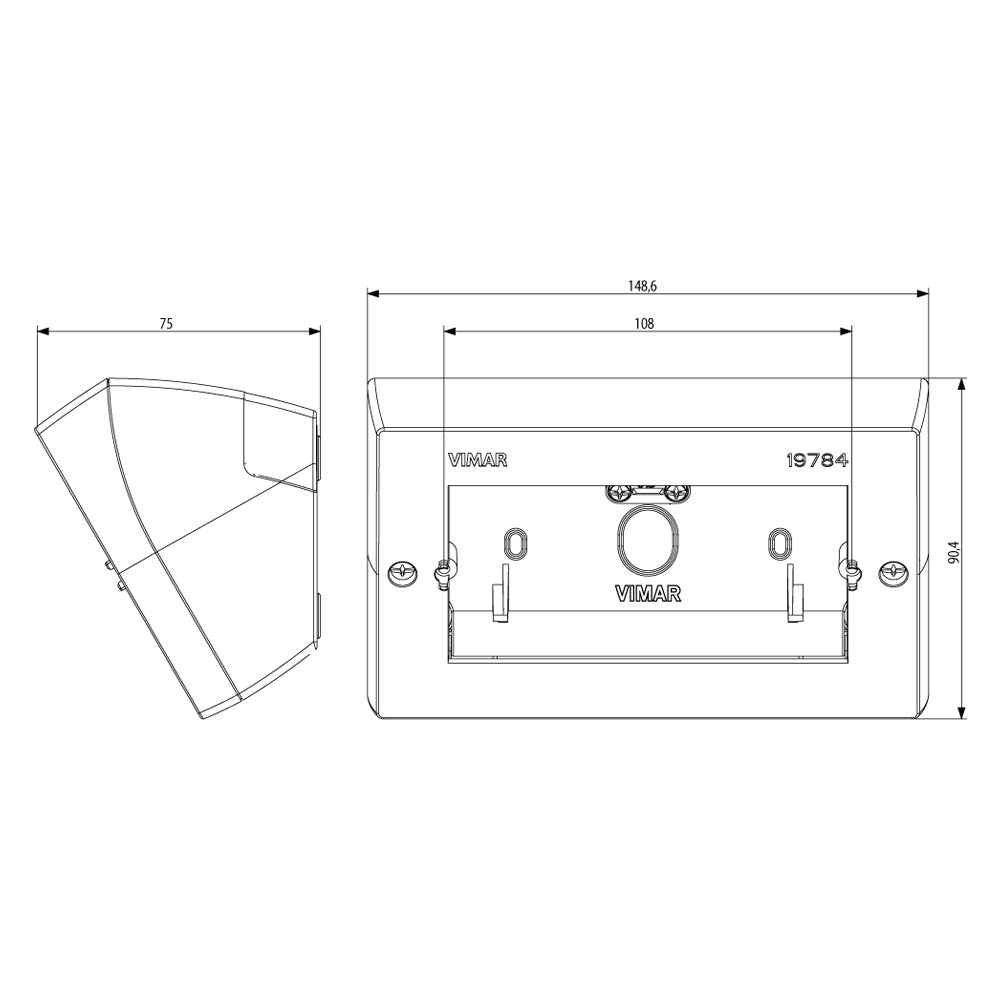 CAJA DE MESA 4M GRIS ARKE A19784