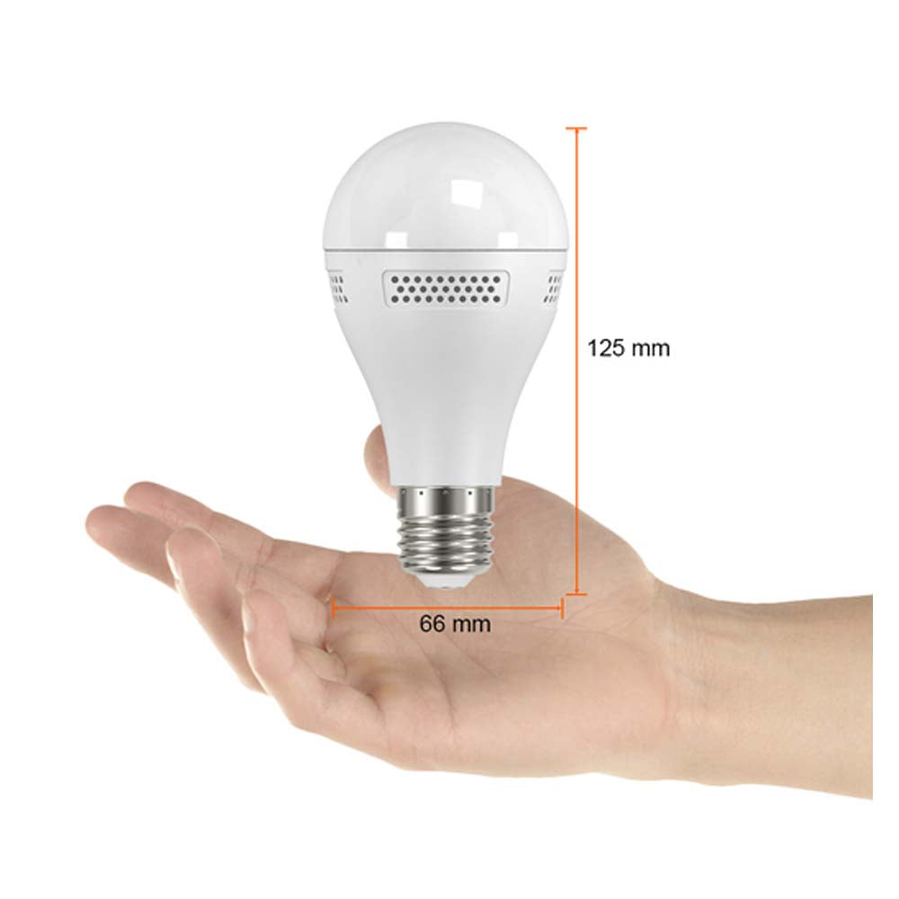FOCO 9W. LED LUZ CALIDA BRILLANTE C/BOCINA BLUETOOTH NO ATENUABLE ***TECNOLITE HAE***
