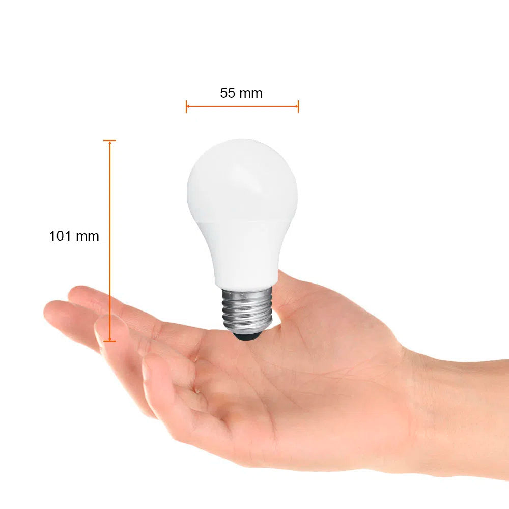 FOCO A19 LED 5 W LUZ CALIDA BRILLANTE BASE E27 NO ATENUABLE