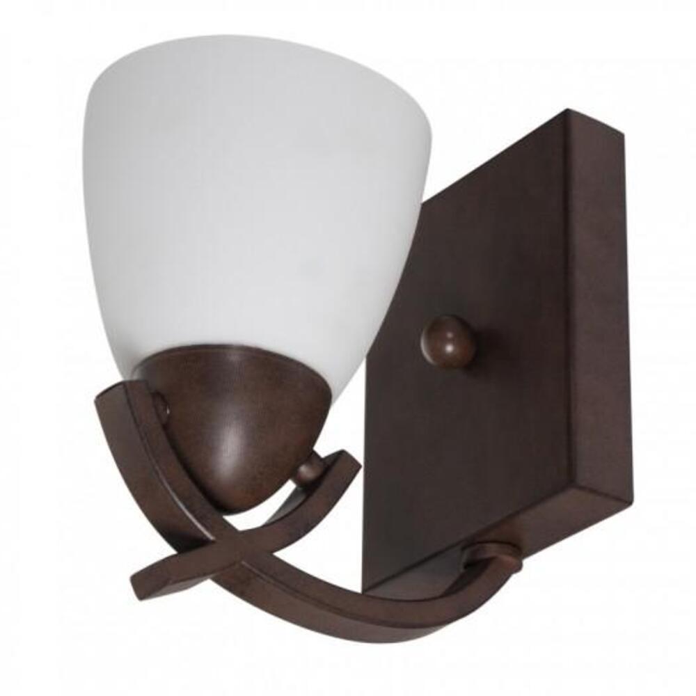 ARBOTANTE 1 LUZ SOBREPONER MURO 60W 127V E27 CAFE OSCURO