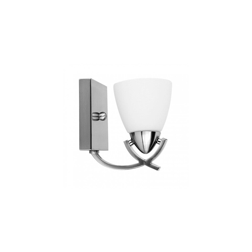 LUMINARIA DE SOBREPONER EN MURO CONO BCO SATINADO 60W 127V IP20 E27